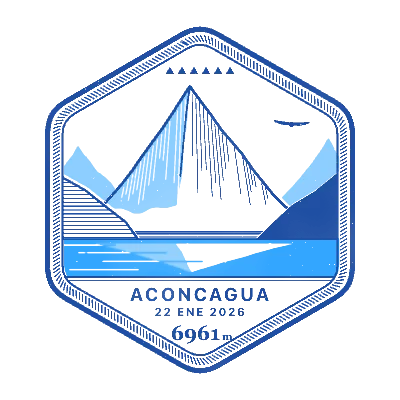 Stamp of Aconcagua, 6961 m