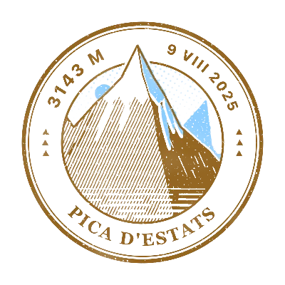 Stamp of Pica d'Estats, 3143 m