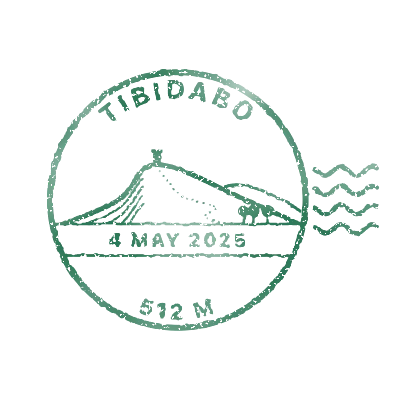 Stamp of Tibidabo, 512 m