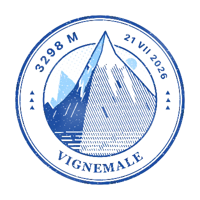 Stamp of Vignemale, 3298 m